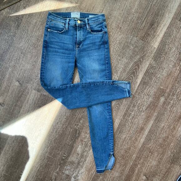 FRAME Denim Le High Skinny Jeans in Revere - Picture 1 of 5
